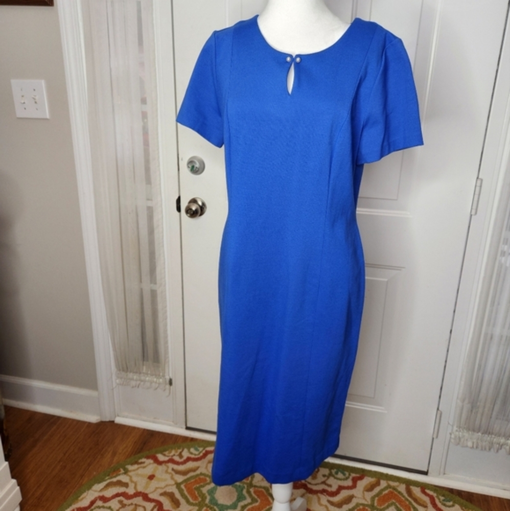 Talbots Royal Blue Dress‎  Size 10
